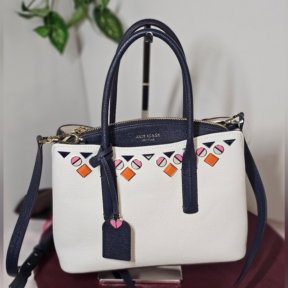 Like New, Kate Spade Margaux Jeweled Leather /Dust bag.. Retail Price $358 - Picture 4 of 17